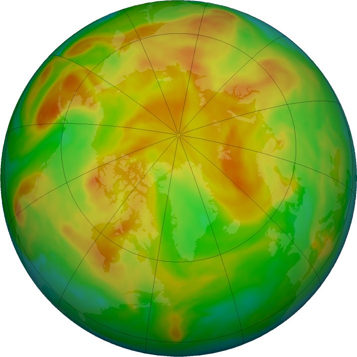 Arctic ozone map for 26 May 2019